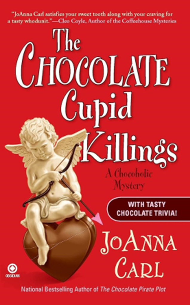 Book cover art for The Chocolate Cupid Killings by JoAnna Carl
